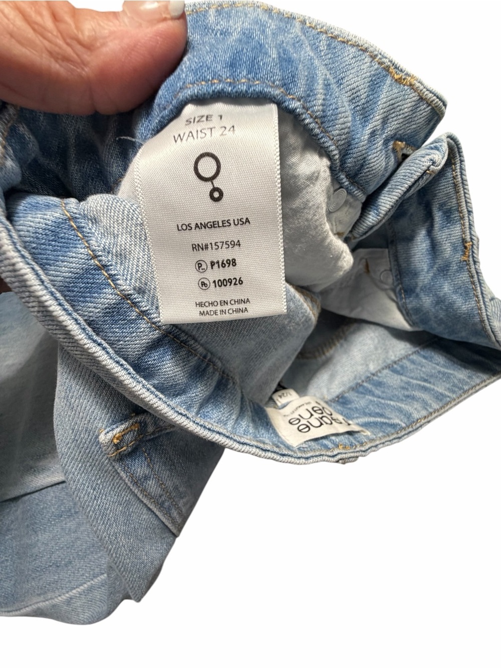 NWT Insane Gene High Rise Super Wide Leg Light Wash Womens Jeans Sz 24 - Picture 13 of 14